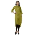 thumbnail image 3 of Moomaya Kurti Indien Imprimé Tunique en Coton pour Femmes Col Mandarin Longueur Genou Kurta, 3 of 6