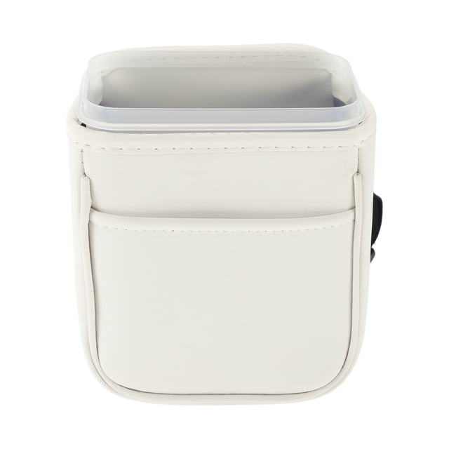 Bote de basura para automóvil Unique Bargains, portátil y colgante, trasero de los asientos, blanco, 1 Pcs