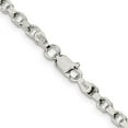 thumbnail image 3 of Sterling Silver 3.5mm Diamond-Cut Rolo Chain (22 X 3.5) Made In Italy qfc51-22, 3 of 5
