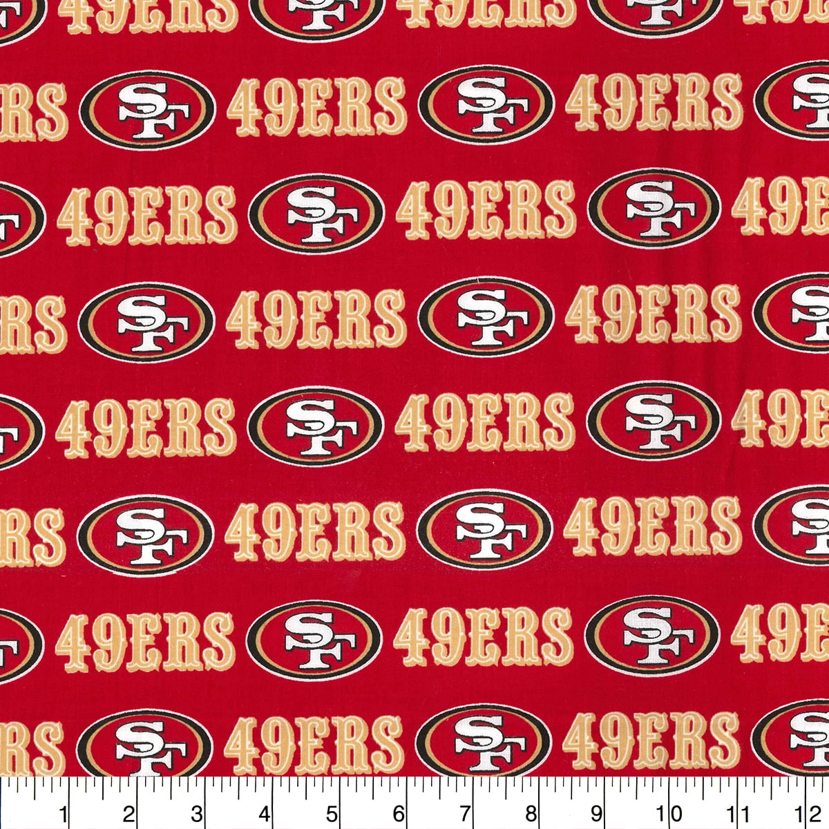 NFL SF 49ers Breast Cancer Awareness Fabric 58 