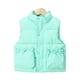 thumbnail image 1 of Gibobby Abrigos de invierno para bebés y niñasChaleco de algodón para niños, chaleco de algodón con cuello levantado para otoño e invierno, ropa para niñ(Verde, 9-10 Años), 1 of 4