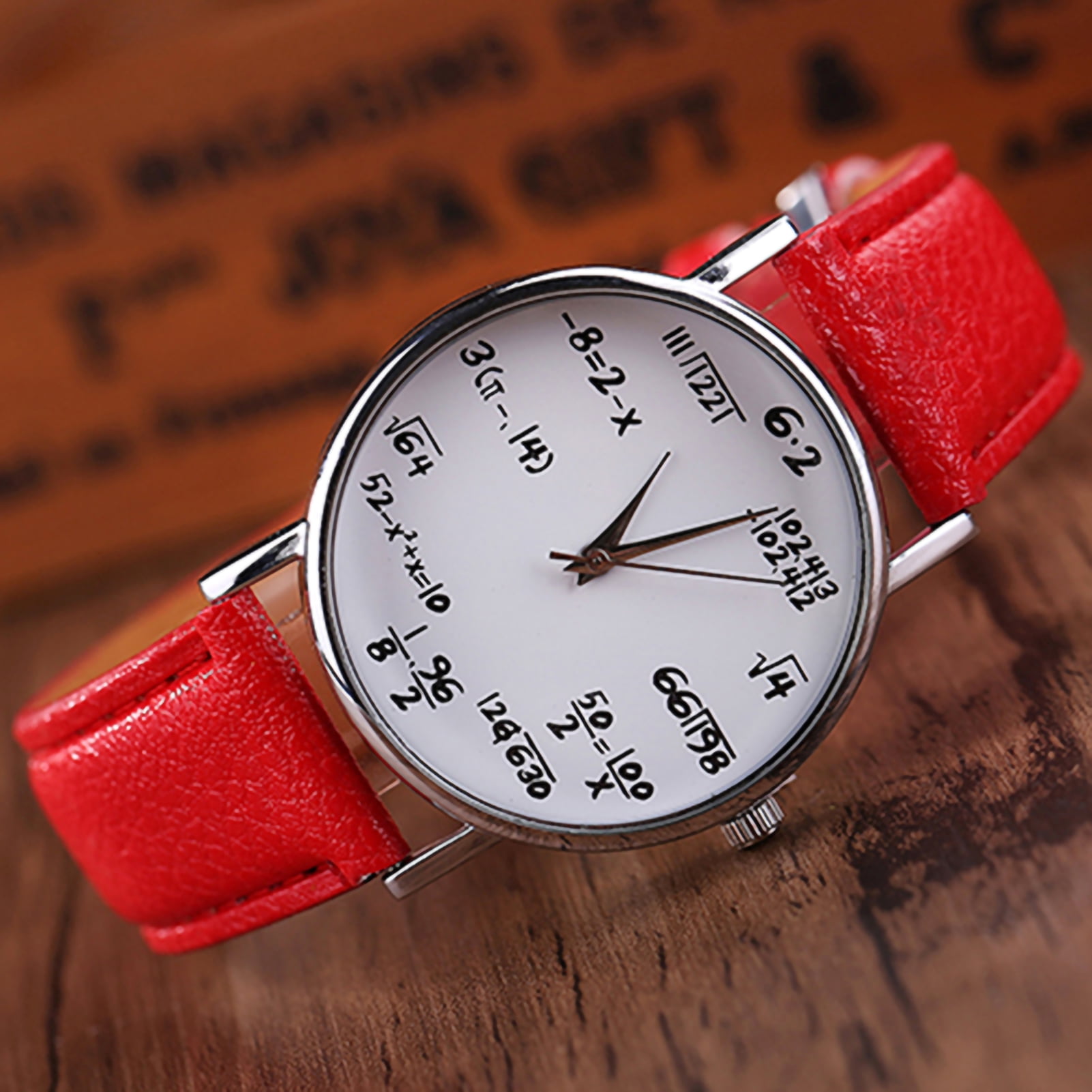 math equation wrist watch