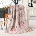 thumbnail image 4 of Doll Princess Pattern Blanket,Comfortable Soft Flannel Throw Blanket,All Season,Warm Lightweight Blankets for Sofa Bed Couch Living Room Chair,50"x60", 4 of 4