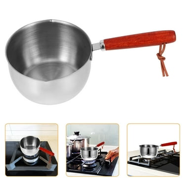 Stainless Steel Mini Pots for Cooking Even Butter Warmer for Kitchen Use 2.5 Inch