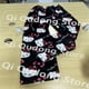 thumbnail image 3 of Pijama de franela Hello Kitty de Sanrio, color negro, cálido, de lana, con dibujos animados, informal, para estar en casa, para otoño e invierno, 3 of 5