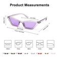 thumbnail image 4 of Gafas de Sol FEISEDY Pequeñas Ojo de Gato Vintage Cuadradas para Mujer B2291, 4 of 7