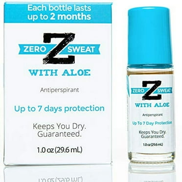 ZeroSweat Antiperspirant Deodorant w/Aloe | Clinical Strength Hyperhidrosis Treatment for Sensitive Skin, 1 oz.
