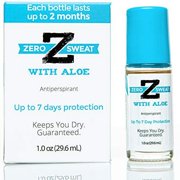 ZeroSweat Antiperspirant Deodorant w/Aloe | Clinical Strength Hyperhidrosis Treatment for Sensitive Skin, 1 oz.