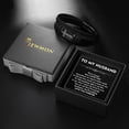 thumbnail image 6 of To My Husband Black Leather Stainless Steel Bracelet for Men Fathers Day Gifts for Dad Husband Gifts, 6 of 10