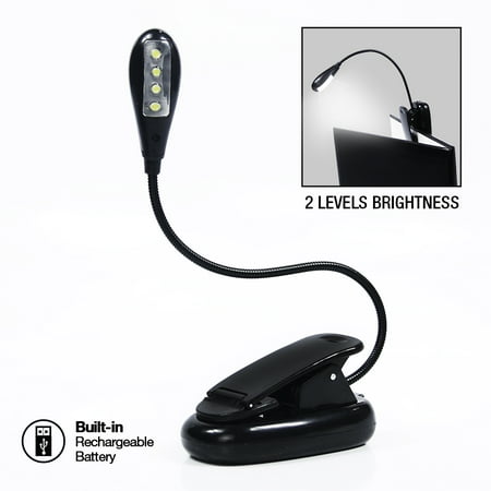 Rechargeable Book Light Custom ETopLighting Gooseneck Rechargeable 60LED Book Light ClipOn Reading Rechargeable Book Light Custom ETopLighting Gooseneck Rechargeable 60LED Book Light ClipOn Reading