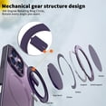 thumbnail image 3 of KOMI Étui Anneau Magnétique pour 16 Pro Max, Compatible avec MagSafe avec Support Anneau à 360°, Étui de Protection Antichoc pour iPhone 16 Pro Max Violet, 3 of 5