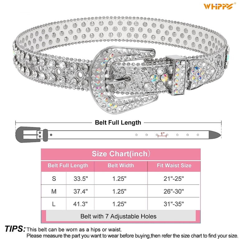 小物 WESTRIDE rhinestone PEANUTS STUDSBELT 32 WHIPPY Cute Children's Rhinestone Western Belt, Metallic Buckle
