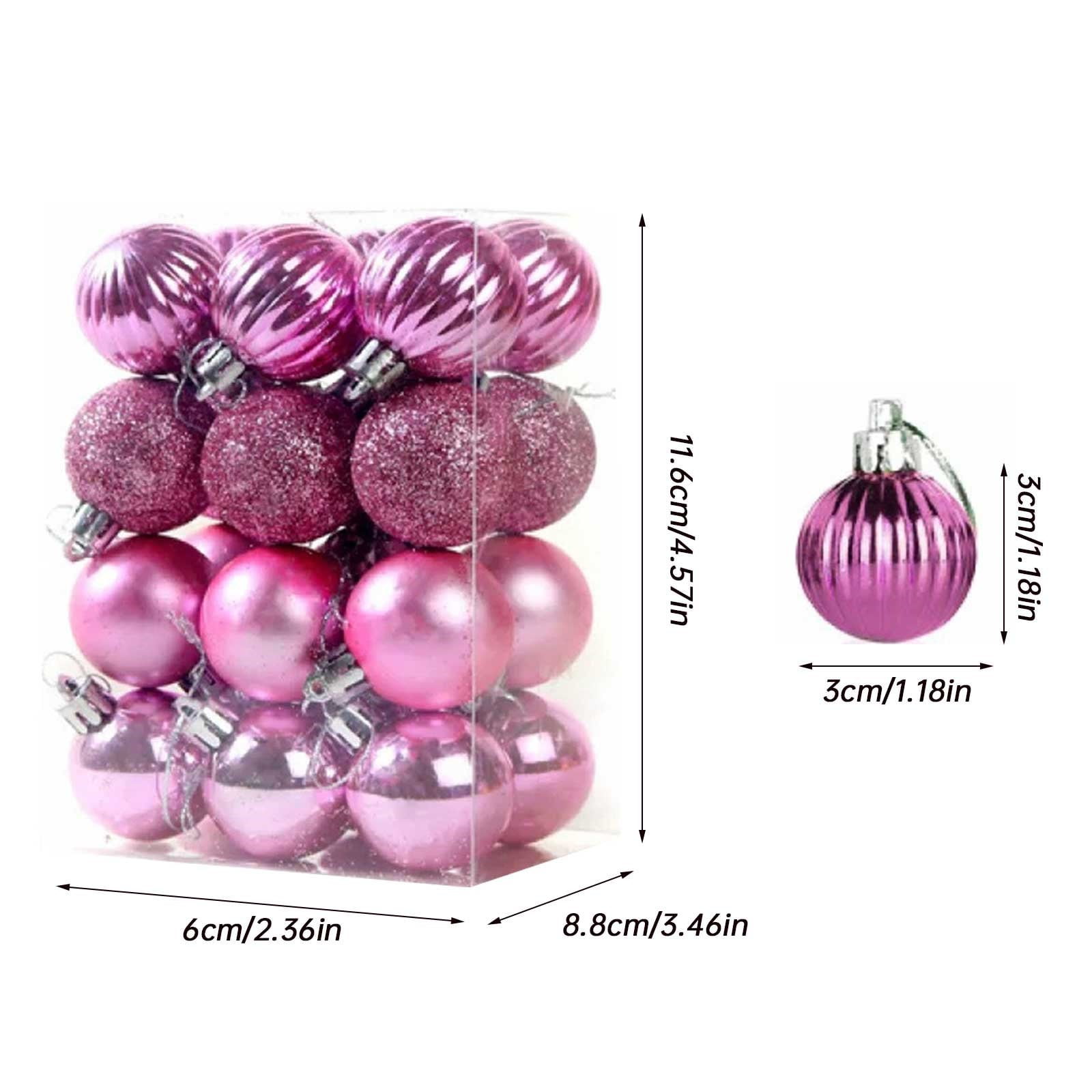 Cyber and Monday Deals Karymi Christmas Ornaments 30PCS Christmas Xmas Tree  Ball Bauble Hanging Home Party Ornament Decor 6cm 