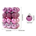 Christmas Ball Ornament 3cm Bright Shatterproof Hanging Ball Ornament