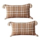 thumbnail image 1 of Funda de almohada tejida geométrica con borla rectangular de 2 piezas adecuada para muchos lugares, 1 of 6