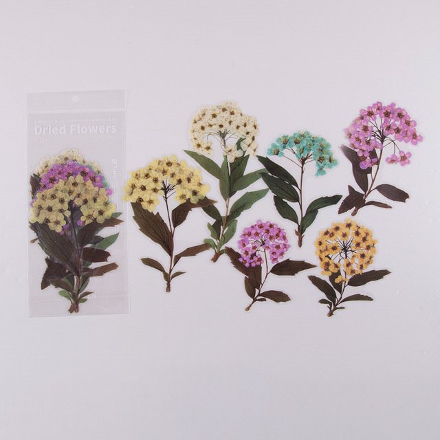 6pcs/pack Flower Shop Series Decorative Stickers - Perfect for Scrapbooking, Labeling, Diary Albums & More!