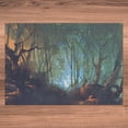 thumbnail image 6 of Ambesonne Occult Jigsaw Puzzle, Dark Forest, Heirloom-Quality Fun Activity for Family Durable Cardboard, 1000 pcs, Brown Teal, 6 of 6