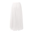 thumbnail image 2 of MuXiKeJi Clothes Women's Long Tulle Skirt Fairy Ruffle Tiered Layered Midi Skirts A-Line Elastic Waist Tutu Skirt, 2 of 2