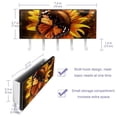 thumbnail image 3 of PhooArto Key Holder for Wall Decorative with 5 Key Hooks, Blooming Sunflower Butterfly Holders Wall Mount Organizer with Mail Key Rack, Self Adhesive, 3 of 7