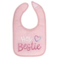 thumbnail image 3 of Neat Solutions 4 Pack Girl Hey Bestie Baby Bibs, 3 of 7