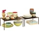thumbnail image 1 of Bros Expandable Stackable Kitchen Cabinet and Counter Shelf Organizer, Silver,bronce, 1 of 19