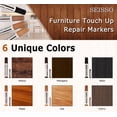 thumbnail image 6 of Seisso 13-Piece Furniture Touch-Up Kit, 6 Markers, 6 Wax Sticks, 1 Sharpener Deal on Sale Clearance, 6 of 7