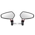 thumbnail image 4 of 2pcs Motorcycle CNC Handle Aluminum Plane Rear View Side Mirror Reflector Accessory(Red ), 4 of 9
