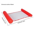 thumbnail image 3 of Fila Flotante Plegable Flotador inflable tumbona PVC cama flotante silla Color sólido adulto playa piscina juguete Sywqhk Para Estrenar, 3 of 3