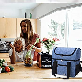 Luxja Carrying Case for 2 Litre Vitamix Blender Grey Travel Bag for Vitamix Blender and Accessories Compatible with 2 Litre Blender