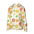 thumbnail image 2 of Pofeuu Colorful Lemons Print Sun Protection Outdoor Lightweight Full Zip UV Cooling Hoodie Long Sleeve Summer Clothing for Outdoor Hiking-3X-Large, 2 of 5