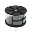 thumbnail image 3 of deflecto Nine Canister Carousel Organizer, Plastic, 11 1/8 x 11 1/8, Black/Clear, 3 of 4