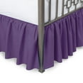 thumbnail image 2 of Ruffled Bed Skirt with Split Corners - Queen, Grape, 18" Drop Bedskirt- Blissford, 2 of 2