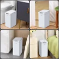 thumbnail image 2 of 2 Pack Botes De Basura Con Tapa Para Baño Cocina Blanco,Blanco, 2 of 7