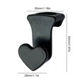 thumbnail image 3 of Gancho conector de armario en forma de corazón, gancho de suspensión extensor de armario reutilizable, 3 of 7