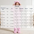 thumbnail image 4 of Kids Hooded Onesie Fleece Footed Jumpsuit with Bear Ears, Full Zip One Piece Cozy Sherpa Loungewear for Boys Girls, Pink 4T, 4 of 8
