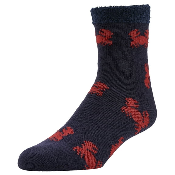 Airplus Double Layer Aloe Crew Socks, Red Lobsters, Men's 8-12.5, 1 Pair
