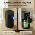 thumbnail image 6 of GentleJet LiteMist Waterless Nebulizing Essential Oil Diffuser  Cold Air Aromatherapy, USB-C Cordless 2000mAh Battery, Aluminum Portable for Home Office Car, 20ml, 6 of 9