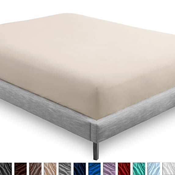 Bare Home 2 Full Fitted Premium Ultra-Soft Bed Sheets (2-Pack) - Hypoallergenic, Full, 15" Deep Pocket, 54" x 75"(Full, Sand)