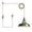 Green, variant on Claxy Green Plug in Pendant Light Barn Style Swag Hanging Lamp