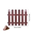 thumbnail image 3 of Brown Garden Border Fence, 2-Pack Decorative Edging for Pathways and Plant Beds, Compact Picket Fence with Stakes for Patio and Container Gardening, 3 of 7
