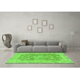 thumbnail image 3 of Ahgly Company Indoor Rectangle Abstract Green Modern Area Rugs, 2' x 5', 3 of 4