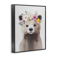thumbnail image 2 of Stupell Industries Eclectic Flower Crown Bear Black Framed Giclee Art, 24 x 30, by The Prints Vibe, 2 of 8