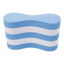 HONMEET Swim Buoy Float Swim Training Aid EVA Blue and White Adult Simple Design 1Set