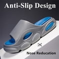 thumbnail image 4 of Men's Quick Dry Slippers, Comfortable Thick Bottom Non-slip Bathroom Sandals, Sport Slide Sandals ,Indoor and Outdoor, 4 of 7