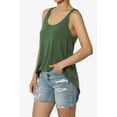 thumbnail image 3 of Women's PLUS Tank Tops Scoop Neck Loose Fit Summer Casual Round Hem Sleeveless Tee, 3 of 7