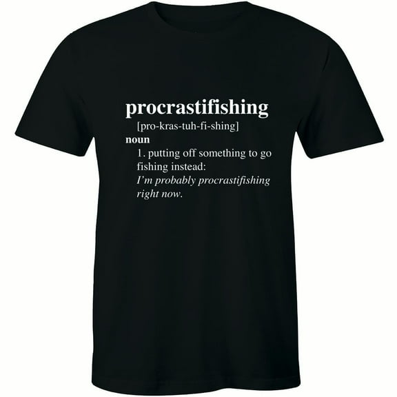 Procrastifishing Noun - Funny Outdoor Fish Lover Men's Tee Shirt