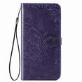 thumbnail image 4 of Galaxy Note 20 Case, Alltyech PU Leather Mandala Embossed Folding Stand Anti-scratch Folio Flip Credit Cards Slots Wallet Case Cover For Samsung Galaxy Note 20, Purple, 4 of 10