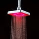 thumbnail image 4 of Cabezal de ducha 3 Cambio de color Flujo de agua Powered LED Cabezal de ducha Baño Ducha de lluvia 6 pulgadas Control de temperatura cuadrado brillar Electrónica, 4 of 6