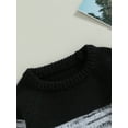 thumbnail image 5 of GXFC Toddler Boys Sweaters 6M 1T 2T 3T 4T Kids Boys Long Sleeve Contrast Color Knit Pullovers Tops Casual Fall Winter Warm Knitwear Clothes for Children Boys, 5 of 8