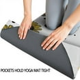 thumbnail image 3 of White Butterfly Flower Dot Pattern Hot Yoga Mat Towel Non Slip for Hot Yoga - Quick-Drying Yoga Mat Cover with 4 Corner Pockets with Travel Bag - Hot Yoga Towel Non Slip 70"x26", 3 of 6